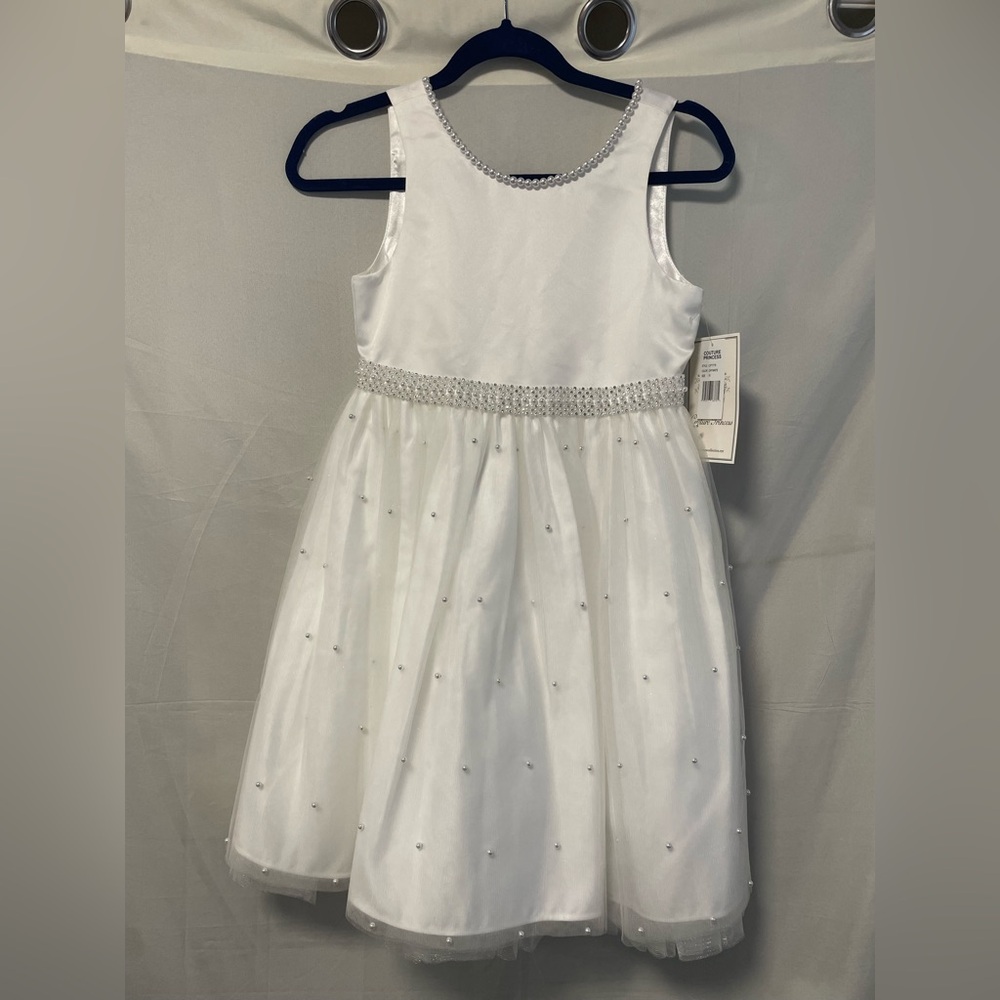 NWT Couture Princess Tulle/Satin and Pearl Dress Size 10